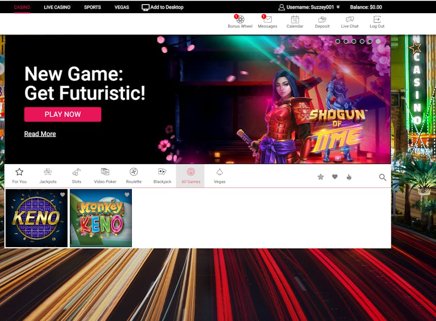 Juegos de casino de Spin Casino